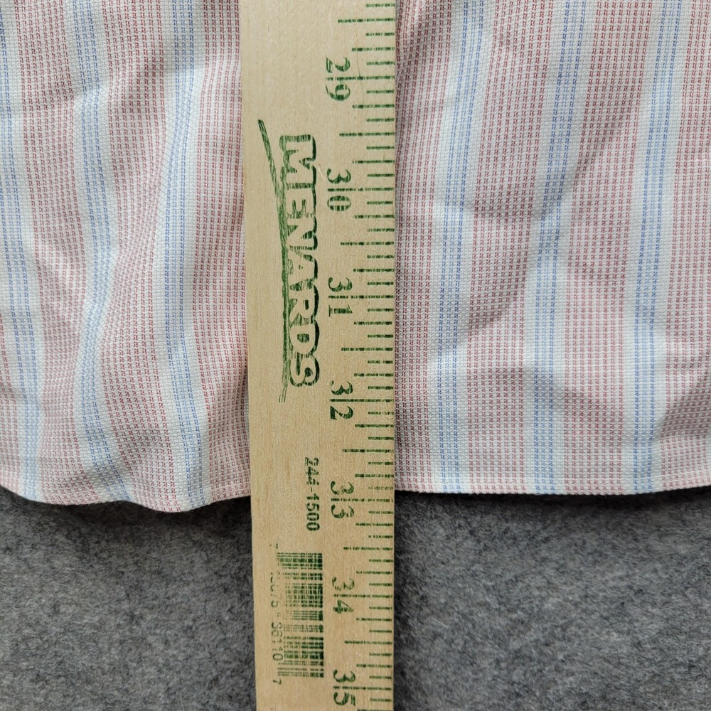 Brioni Dress Shirt Mens XL Pink Stripe Classic Cotton Made In Italy Long Sleeve - Picture 6 of 8